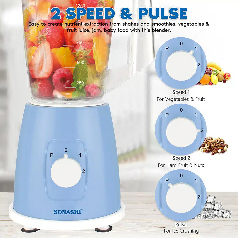 Sonashi 2 in 1 Blender – SB-162 Blue