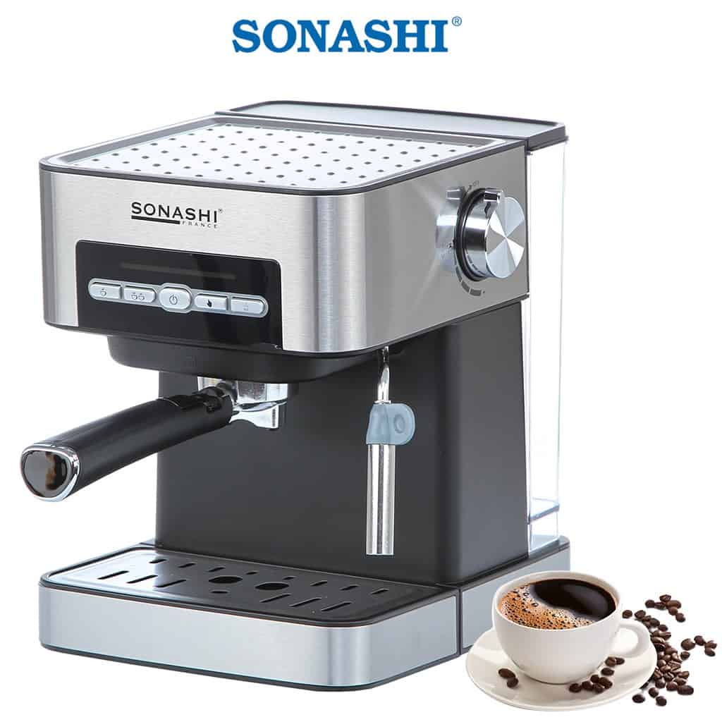 سوناشي ماكينة تحضير قهوة اسبريسو 15 بار 1.6 لتر 850 واط SCM-4967